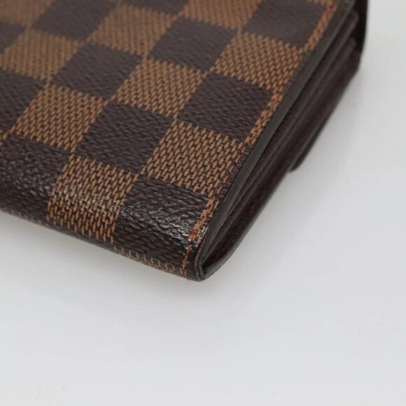 LOUIS VUITTON Damier Ebene Portefeuille Sarah Long Wallet N60491 LV Auth 135012 - Picture 4 of 16